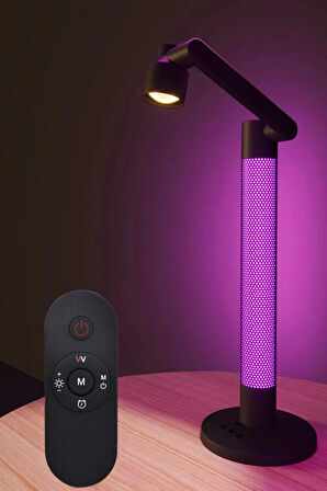HFW002 RGB Masaüstü Dekoratif Lamba - Siyah-(5796)
