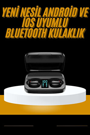 Kablosuz Dijital Göstergeli Çağrı Cevaplayabilen TWS 5.0 Bluetooth Kulaklık