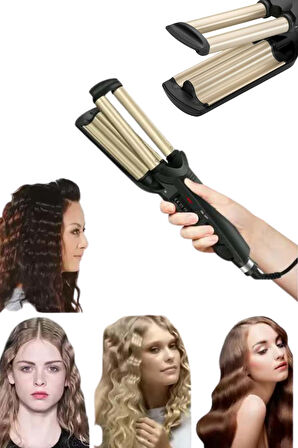 Profesyonel Seramik Kaplama Saç Şekillendirici Wag Maşa Isı Ayarlı