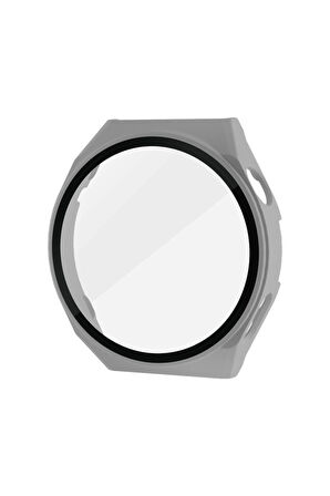 Huawei Watch GT3 Pro 43mm Dota Camlı Kasa Ekran Koruyucu - Gri-(5796)