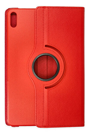 Huawei MatePad Air 11.5 Kılıf 360 Tablet Deri Kılıf - Kırmızı-(5796)