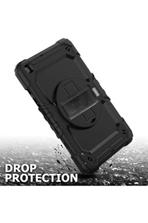 Samsung Galaxy T290 Tab A 8 Kılıf Pars Tablet Kapak - Siyah-(5796)