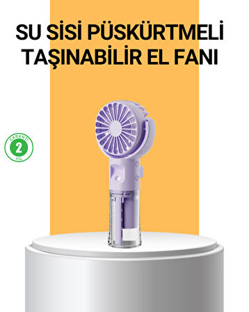 Taşınabilir Şarjlı Su Buharlı Mini Klima Fan