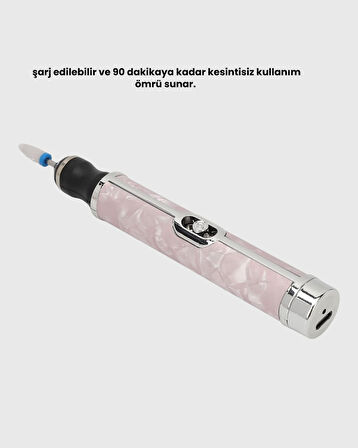 Ergonomik Saplı 20.000 RPM Hız Kontrollü Manikür Pedikür Makinesi