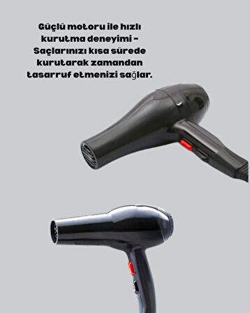 Tüm Saç Tipleri İçin 2200W Güçlü Fön Makinesi