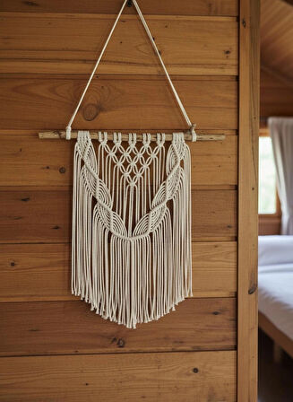 Makrome Duvar Süsü Kumru Model