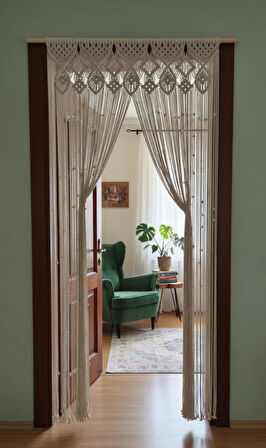 Makrome Perde 100x200 cm