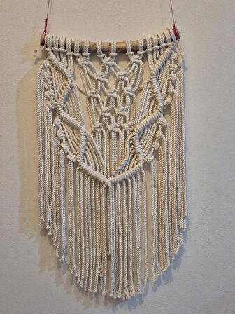 Makrome Duvar Süsü Büyük Boy