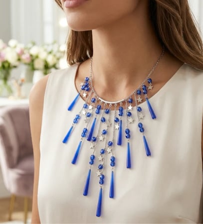 MK Design Jewelry  Parlament Mavisi Kolye