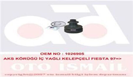 MKS 709 Aks Körüğü İç (Yağlı Kelepçelı) Fiesta 95-02 Ford Ka 96-08 Puma 97-01 1.3 1.6 Zetec S 97FG3L537AB