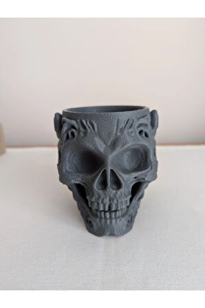 Just3dprintings Kafatası Şeklinde Kalemlik