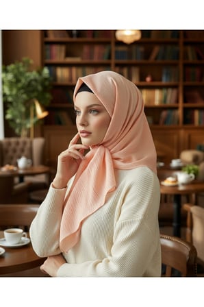 Moda Kaşmir Safir Kadın Eşarp 1