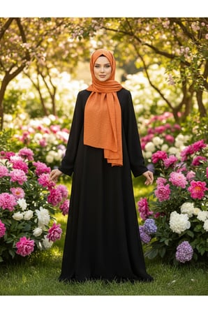 Moda Kaşmir Satır Çizgili Pamuklu Şal