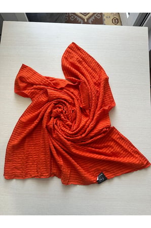 Moda Kaşmir Satır Çizgili Pamuklu Şal