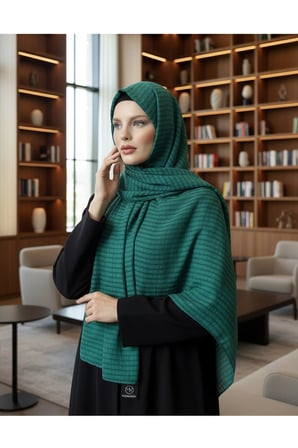 Moda Kaşmir Satır Çizgili Pamuklu Şal