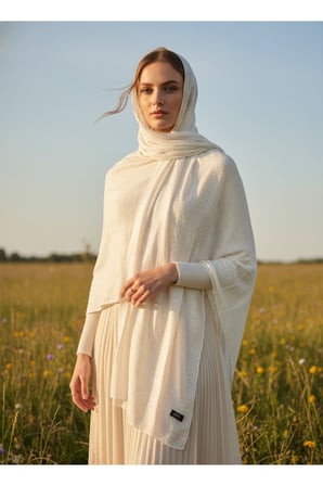 Moda Kaşmir Satır Çizgili Pamuklu Şal