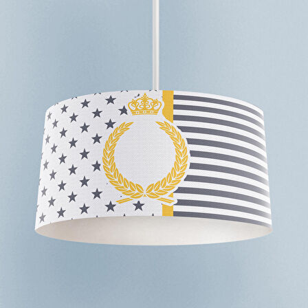 MEKTA HOME BEBEK VE ÇOCUK ODASI Taç Çelenk Yıldızlı Avize