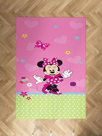 MEKTA HOME BEBEK VE ÇOCUK ODASI Minnie Maus Desenli Halı