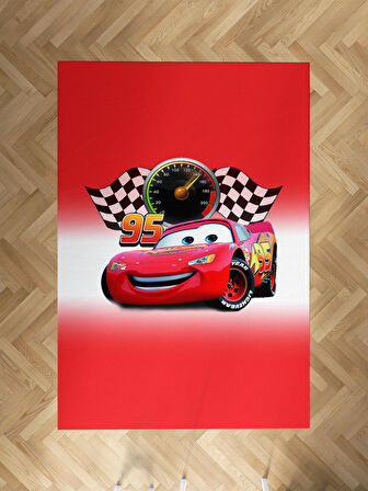 MEKTA HOME BEBEK VE ÇOCUK ODASI McQueen Desenli Halı