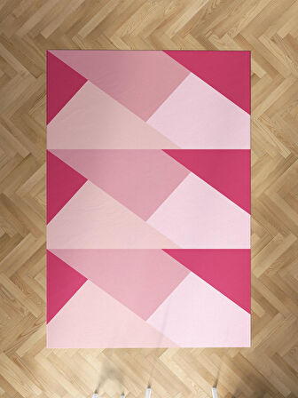 MEKTA HOME BEBEK VE ÇOCUK ODASI Geometrik Desenli Halı