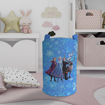 MEKTA HOME BEBEK VE ÇOCUK ODASI Karlar Ülkesi Desenli Oyuncak Sepeti