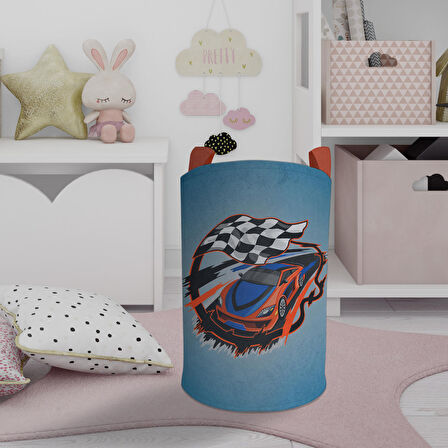 MEKTA HOME BEBEK VE ÇOCUK ODASI Mavi McQueen Deseli Oyuncak Sepeti