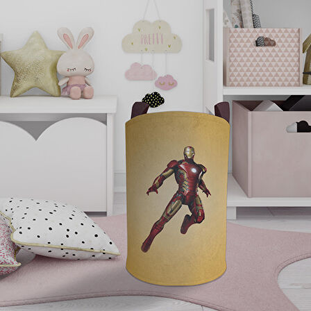 MEKTA HOME BEBEK VE ÇOCUK ODASI Iron Man Desenli Oyuncak Sepeti