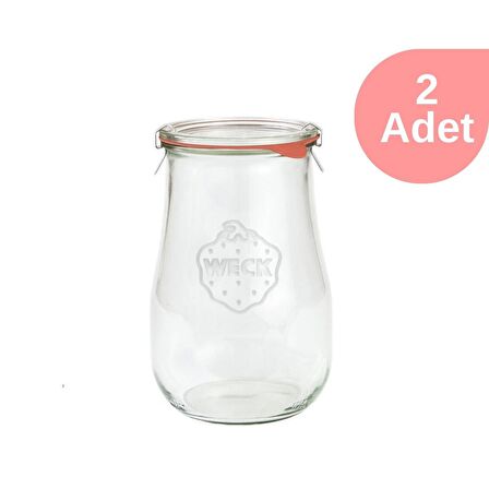 Weck 1750 ml Cam Kavanoz Lale Serisi (2 Adet)