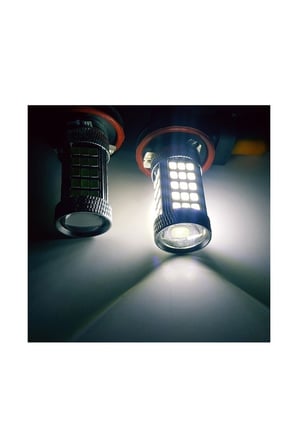 FEMEX Sis Led Ampul H8/11 2835 Chip 9W Led Ampul Beyaz 66smd Mercekli Ultra Parlak 6000K