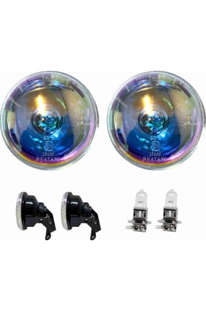 Sis Farı Seti + H3 Ampül Üniversal 90mm Colormatic 2 Adet