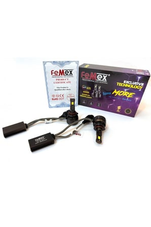 HB4 9006 Led Xenon Led Headlight FEMEX Super More Csp SUPERIOR ETI Chipset Radyatör Soğutmalı