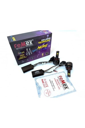 HB4 9006 Led Xenon Led Headlight FEMEX Super More Csp SUPERIOR ETI Chipset Radyatör Soğutmalı