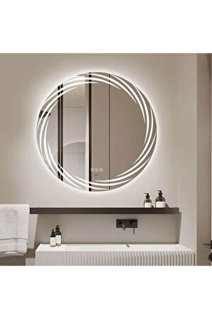 90 cm Ledli Banyo Aynası-Konsol Makyaj Aynası