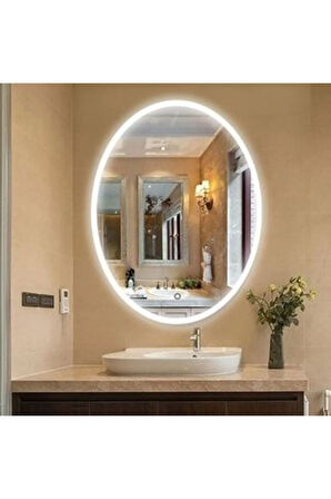 90 cm Ledli Banyo Aynası-Konsol Makyaj Aynası