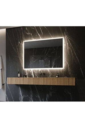 80 cm Ledli Banyo Aynası-Konsol Makyaj Aynası