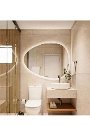 100 cm Ledli Banyo Aynası-Konsol Makyaj Aynası