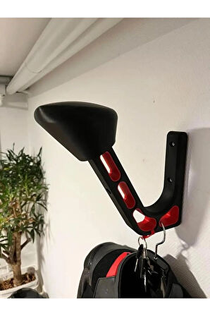Just3dprintings Motosiklet Kask ve Mont Askılığı | Duvara Monte Kask Tutucu | Anahtarlık Bölmeli