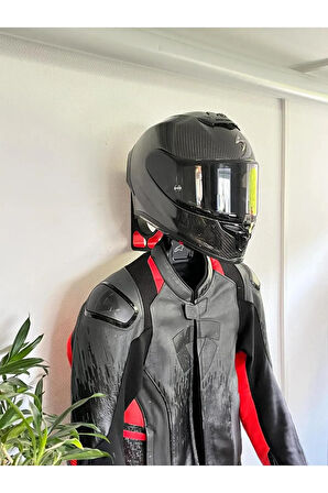 Just3dprintings Motosiklet Kask ve Mont Askılığı | Duvara Monte Kask Tutucu | Anahtarlık Bölmeli