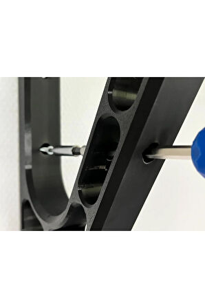 Just3dprintings Motosiklet Kask ve Mont Askılığı | Duvara Monte Kask Tutucu | Anahtarlık Bölmeli