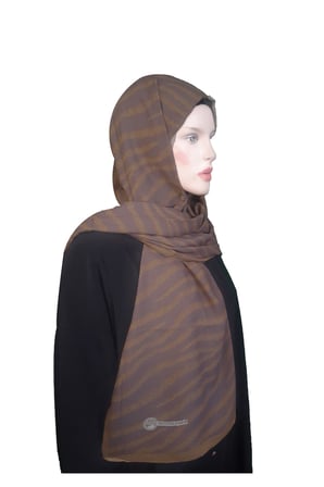 Moda Kaşmir Krep Şal Dalga Desenli