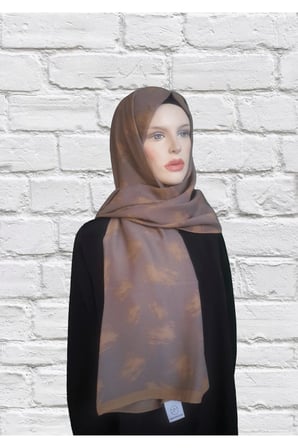 Moda Kaşmir Krep Şal Batik Yıldırım Desenli