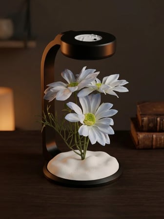 MOONLAMP Mavi Papatya Dekoratif Hediyelik Lamba