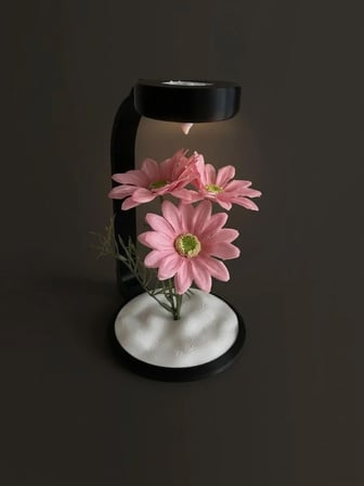MOONLAMP Pembe Papatya Dekoratif Hediyelik Lamba