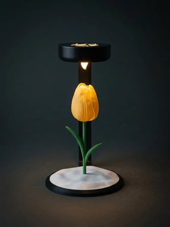 MOONLAMP Sarı Lale Dekoratif Hediyelik Lamba