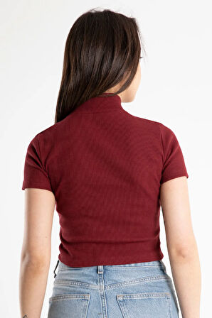 Kadın Yarım Balıkçı Kaşkorse Kısa Kollu Mahsul Ceket Body