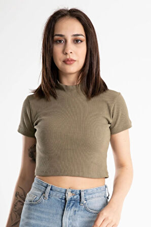 Kadın Yarım Balıkçı Kaşkorse Kısa Kollu Mahsul Ceket Body