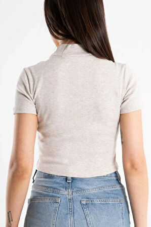 Yarım Balıkçı Kaşkorse Kısa Kollu Tshirt Body