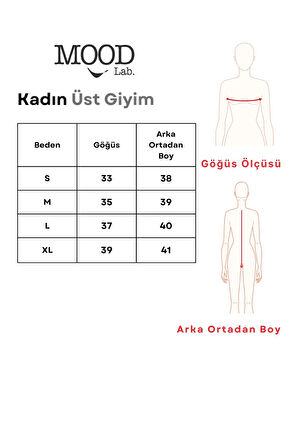 Kadın Crop Moon Baskılı Bisiklet Yaka Tişört