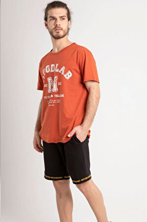 Uniseks %100 Pamuk Kısa Kollu Moodlab Baskılı Tişört