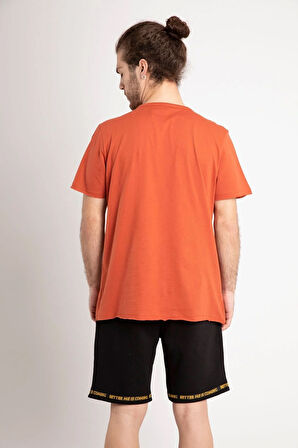 Uniseks %100 Pamuk Kısa Kollu Moodlab Baskılı Tişört